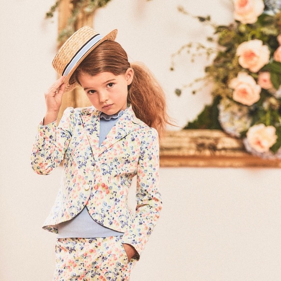 Janie & Jack Easter Party Pants Size 4T Floral - Picture 6 of 7